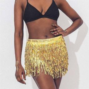 img 2 attached to Relbcy Skirts Tassel Sequins Festival Sports & Fitness