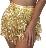 relbcy skirts tassel sequins festival sports & fitness logo