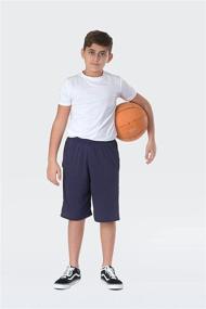 img 1 attached to Ultimate Performance Basketball Shorts - Boys' Athletic Clothing Pack