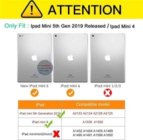 img 1 attached to 📱 Чехол TSQ для iPad Mini 5/4 для детей - прочный прочный ударопрочный чехол на 7,9 дюйма с подставкой, ремешком на руку и плечо - черный