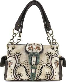 img 1 attached to Justin West Western Handbag Turquoise Women's Handbags & Wallets in Totes