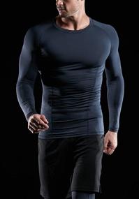 img 1 attached to ATHLIO AO BLS01 KCR_Medium Compression Baselayer Athletic Men's Clothing for Active