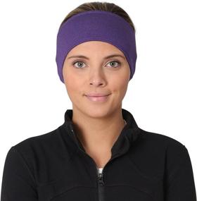 img 2 attached to 🏃 TrailHeads Women's Ponytail Headband: Stay Dry and Comfortable with Moisture Wicking Ear Band - The Perfect Running Accessory