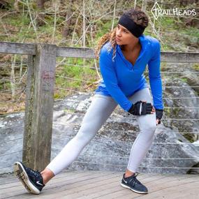 img 1 attached to 🏃 TrailHeads Women's Ponytail Headband: Stay Dry and Comfortable with Moisture Wicking Ear Band - The Perfect Running Accessory