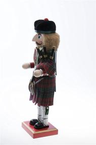 img 2 attached to 🎅 Clever Creations Green Scottish Bagpiper Nutcracker - Festive Christmas Décor for Shelves and Tables