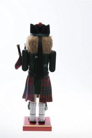 img 1 attached to 🎅 Clever Creations Green Scottish Bagpiper Nutcracker - Festive Christmas Décor for Shelves and Tables