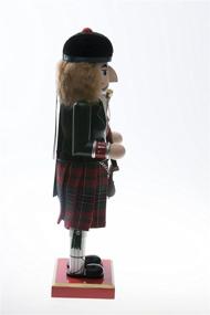 img 3 attached to 🎅 Clever Creations Green Scottish Bagpiper Nutcracker - Festive Christmas Décor for Shelves and Tables