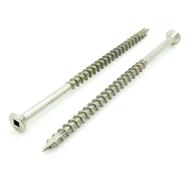 🔩 100 pack #10 x 4-inch stainless steel fence & deck screws with square drive type 17 (bcp219) logo