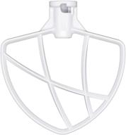efficient coated flat beater for kitchenaid 6 quart bowl-lift stand mixer - perfect mixing attachment for baking, pastry, pasta dough - high-quality metal mixing accessory logo