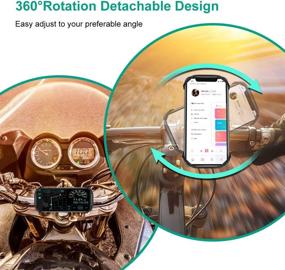 img 3 attached to 🚲 360° Вращаемый съемный держатель для телефона на велосипед - Универсальный силиконовый держатель для мотоцикла, горного велосипеда, скутера - Регулируемый аксессуар для руля