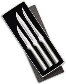 img 4 attached to Made in USA Rada Cutlery Cooking Essentials Knife Starter Set - 3 Piece Stainless Steel with Brushed Aluminum and Silver Handle