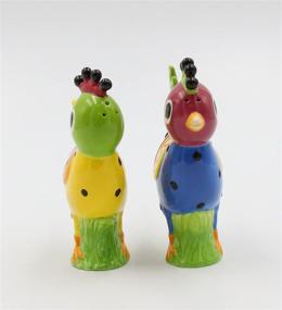 img 3 attached to Cute and Quirky Appletree 4-3/4-Inch Ceramic Polka Dot Chicks Salt and Pepper Set