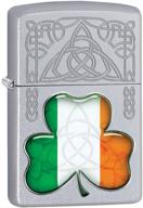 zippo lighter ireland symbols chrome logo