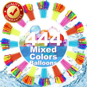 img 4 attached to Fun-filled FEECHAGIER Balloons: The Perfect Outdoor 🎈 Summer Novelty & Gag Toys for Water Balloons!