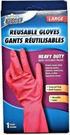 🧤 pink all purpose cleaning gloves - ideal for ladies, designed for kitchen, bathroom, dishes, and floors logo