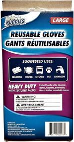 img 1 attached to 🧤 Pink All Purpose Cleaning Gloves - Ideal for Ladies, Designed for Kitchen, Bathroom, Dishes, and Floors