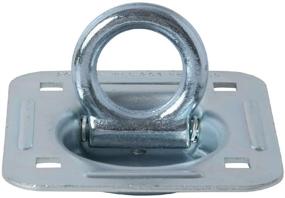 img 1 attached to 🔒 Recessed Square Trailer Cargo Tie-Down Anchors with Mounting Lock Plate Set + Installation Bolting Accessories – Carriage Bolts, Hex Nuts, Flat Washers