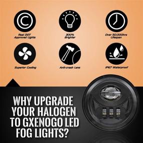 img 3 attached to 💡 High-Quality LED Fog Light Assembly for Tacoma, Solara, Sequoia, Tundra - Pair, Black (2005-2015)