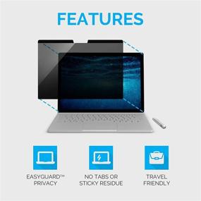 img 3 attached to 🔒 ZBRANDS: Превосходный магнитный антивспышкевый защитный экран для Microsoft Surface Book 2 (13,5 дюйма) - Защита от шпионских взглядов с антивспышкевой стеклянной пленкой