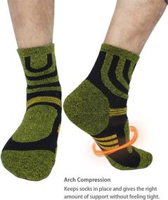 img 2 attached to 🧦 Dahlia Cushioned Men's Socks - Comfortable and Durable 2 Pack: Perfect for Athletics, Running, and Crew Activities