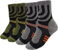 🧦 dahlia cushioned men's socks - comfortable and durable 2 pack: perfect for athletics, running, and crew activities logo