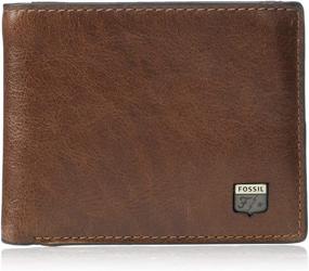 img 4 attached to Fossil Jesse Leather Bifold Wallet Men's Accessories