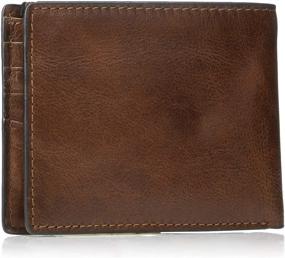 img 3 attached to Fossil Jesse Leather Bifold Wallet Men's Accessories