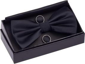 img 3 attached to GUSLESON Pre Tied Wedding Cufflink 0570 07 - Men's Accessories, Ties, Cummerbunds, and Pocket Squares