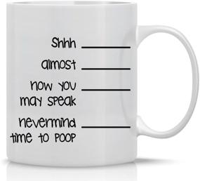 img 4 attached to Shh.. Nevermind, Time to Poop Mug: The Perfect Father’s Day Gift - Funny Poop Mug for Men - 11OZ Coffee Mug by AW Fashions