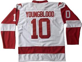 img 3 attached to 🏒 Mens #10 Hamilton Mustangs 1986 Movie Ice Hockey Jersey Stitched - Authentic Retro Style for Sports Enthusiasts