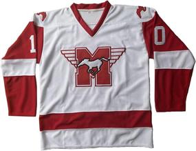 img 4 attached to 🏒 Mens #10 Hamilton Mustangs 1986 Movie Ice Hockey Jersey Stitched - Authentic Retro Style for Sports Enthusiasts