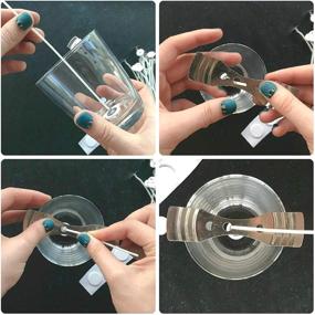 img 2 attached to 🕯️ 14pcs Stainless Steel Candle Wick Centering Device Pack for Candle DIY Making - Silver Wick Centering Device for Rapid, Easy and Precise Candle Core Holder Placement