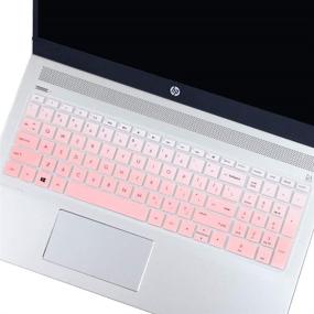 img 4 attached to Keyboard Cover Compatible With 2019 2018 HP Pavilion 15 Series /HP Pavilion X360 15