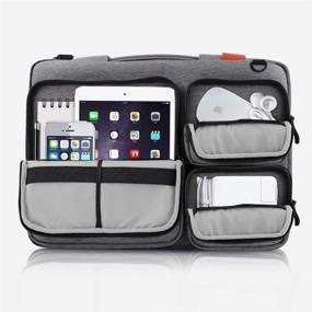 img 2 attached to Thri Sidepocket Electronic Organizer Briefcase MacBook Grey