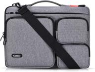 thri sidepocket electronic organizer briefcase macbook grey logo