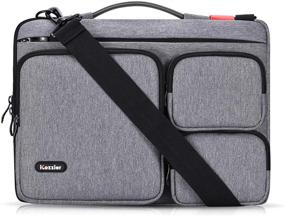 img 4 attached to Thri Sidepocket Electronic Organizer Briefcase MacBook Grey