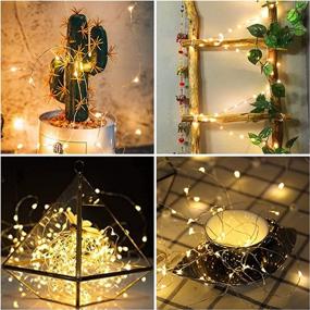 img 3 attached to 🔋 Pack of 18 Battery Operated Fairy Lights, FRIEET 20 LED 7.2ft Starry String Lights Decorations Coated Copper Wire Firefly Moon Lights for Party Christmas (Warm White)