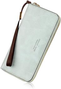 img 4 attached to Wallets Leather Checkbook Holder Elegant Women's Handbags & Wallets