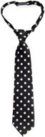 👔 retreez polka dot microfiber pre tied boys' necktie accessories logo