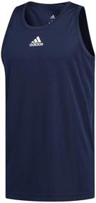 img 1 attached to Stylish and Comfortable: adidas Men's Heathered Tank Top - Ideal for Active Men