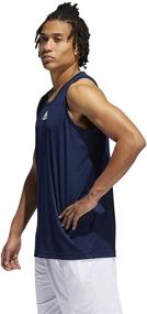 img 2 attached to Stylish and Comfortable: adidas Men's Heathered Tank Top - Ideal for Active Men