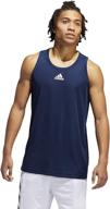 stylish and comfortable: adidas men's heathered tank top - ideal for active men logo