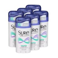 sure unscented antiperspirant deodorant solid, 2.6 oz., (pack of 6) logo