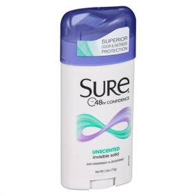 img 1 attached to SURE Unscented Antiperspirant Deodorant Solid, 2.6 oz., (Pack of 6)