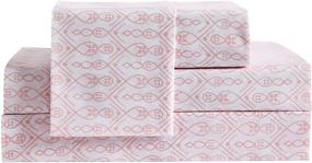 img 2 attached to Queen Size Pink Avondale Manor Amour 8-Piece Comforter Set