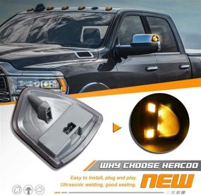 img 3 attached to Enhance Safety & Style with HERCOO LED Side Mirror Turn Signal Lights for Dodge Ram 1500 2500 3500 4500 5500 - Pack of 2