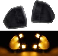 enhance safety & style with hercoo led side mirror turn signal lights for dodge ram 1500 2500 3500 4500 5500 - pack of 2 logo
