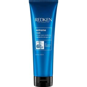 img 4 attached to 🔧 Redken Extreme Mask: Repair Damaged, Brittle Hair with Fortifying & Strengthening Hair Mask, 8.5 Fl. Oz.