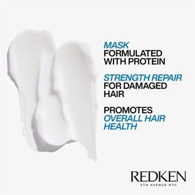img 1 attached to 🔧 Redken Extreme Mask: Repair Damaged, Brittle Hair with Fortifying & Strengthening Hair Mask, 8.5 Fl. Oz.