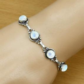 img 1 attached to 12 50Gms Moonstone Sterling Silver Jewelry Boys' Jewelry